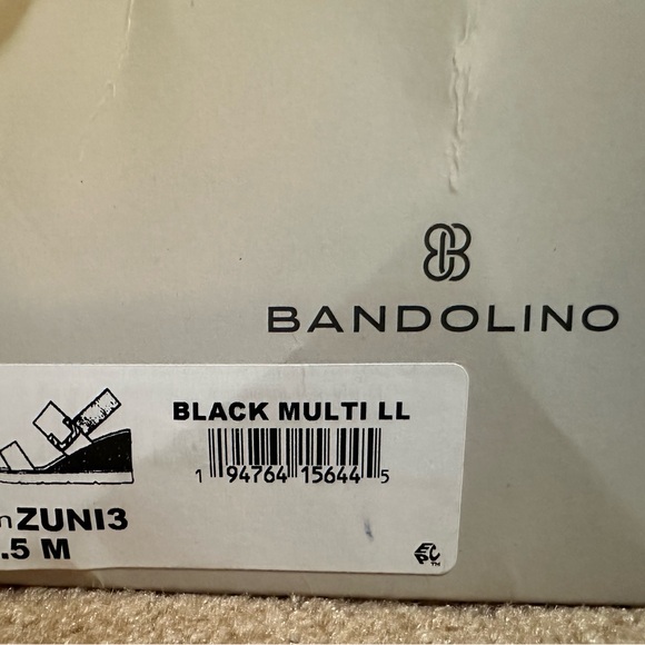 Bandolino Women's Zuni black Platform Sandal NIB 6.5 - Picture 10 of 11